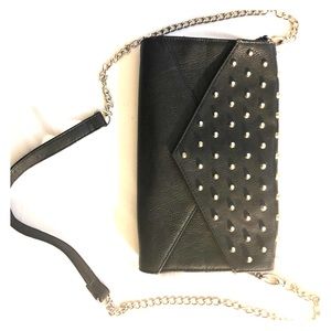 Forever21 faux leather Studded clutch/purse